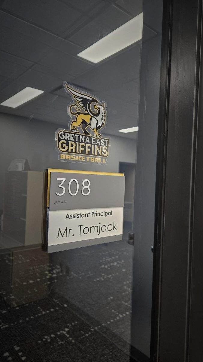 Settled in between Principal Chad Jepsens and Assistant Principal Jamie Ewers offices is new Assistant Principal Michael Tomjacks office. Tomojack was hired to help the administrative team for the spring semester.