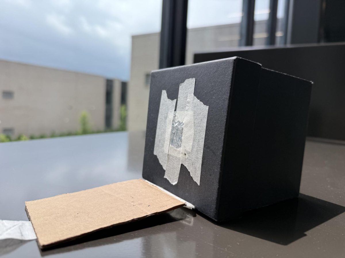 Students in science teacher Jeff Gehrke's physics class made their own pinhole cameras over the past week. Students were able to experiment with capturing light and developed photos they took with the cameras.